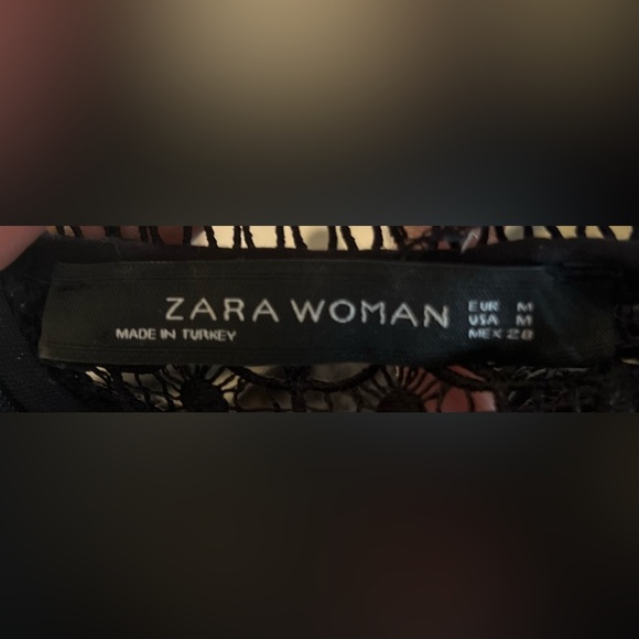 🤩 NEW ITEM! ZARA Eyelet Lace Top Blouse Cottagecore Romantic Embroidered - Picture 8 of 9